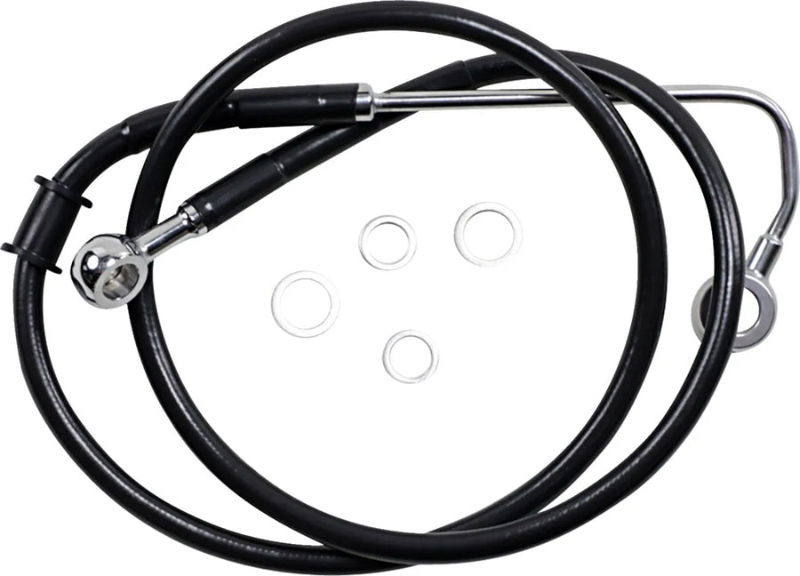 harley davidson flstc [DRAG SPECIALTIES] - Conduite de frein rallongée en acier inoxydable