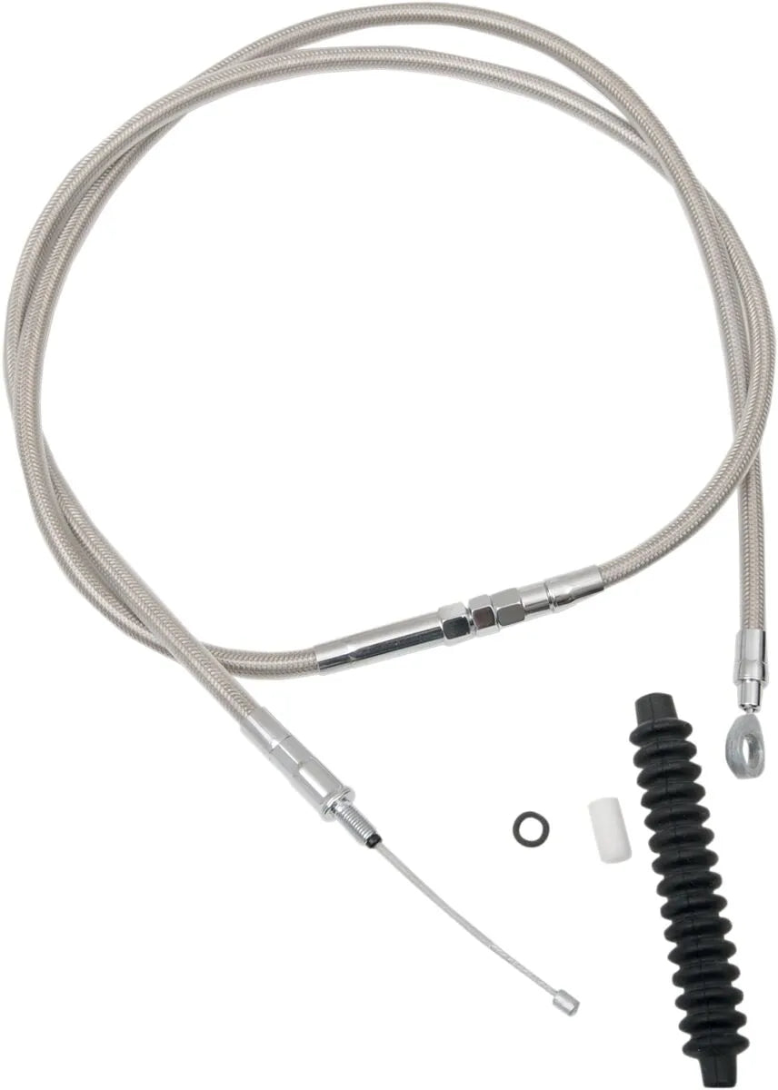 harley davidson fls [DRAG SPECIALTIES] – Hocheffizientes Kupplungsseil aus geflochtenem Edelstahl