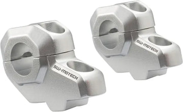 Moto Guzzi V7 III 750 Racer Anniversario [2020] - Handlebar relocation for Ø 22 mm handlebars, 30/21 mm, silver - Image 1