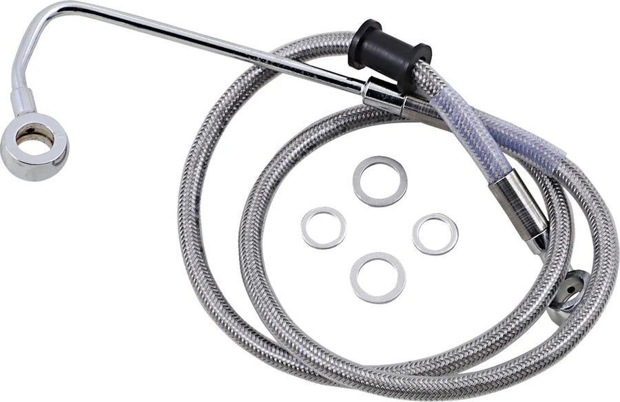 harley davidson fxsb [DRAG SPECIALTIES] - Extended stainless steel brake line