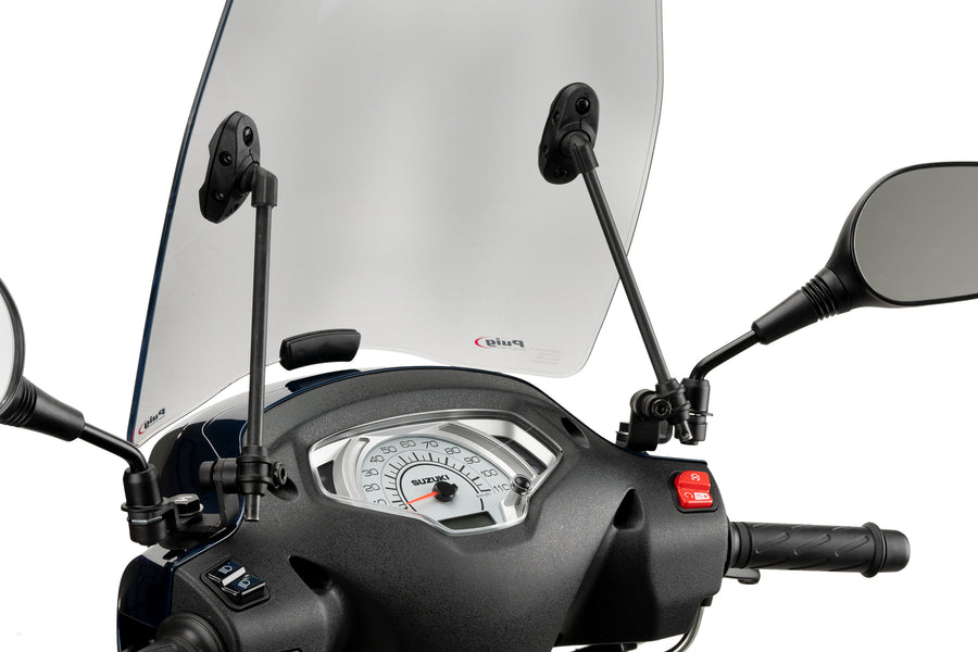 SUZUKI ADDRESS 125I E5 [2025] – Bulle scooter urbain – Transparent