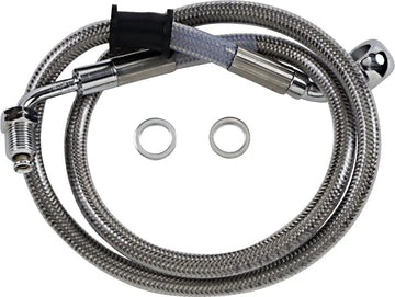 harley davidson flde [DRAG SPECIALTIES] - Extended stainless steel brake line - 0