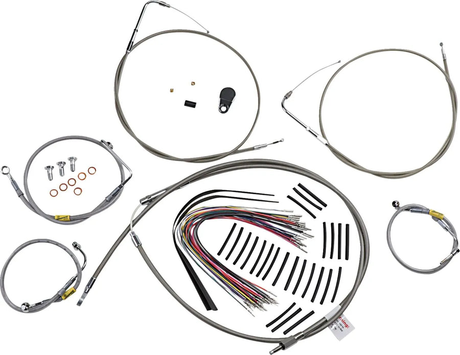 harley davidson touring [BURLY BRAND] - handle fitting set for older touring models with Bagger Bar handlebars