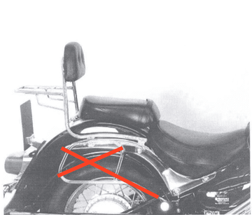 Suzuki VL 800 Intruder Vo [2001-2016] - Sissybar ohne Gepäckbrücke - 0