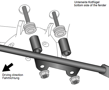 Honda CRF 1000 L Africa TW [2016-2017] - holding set for support struts 4210994 00 01