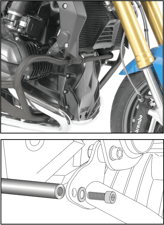 BMW R 1200 GS LC [2013-2018] - Versteifungsbügel Offroad