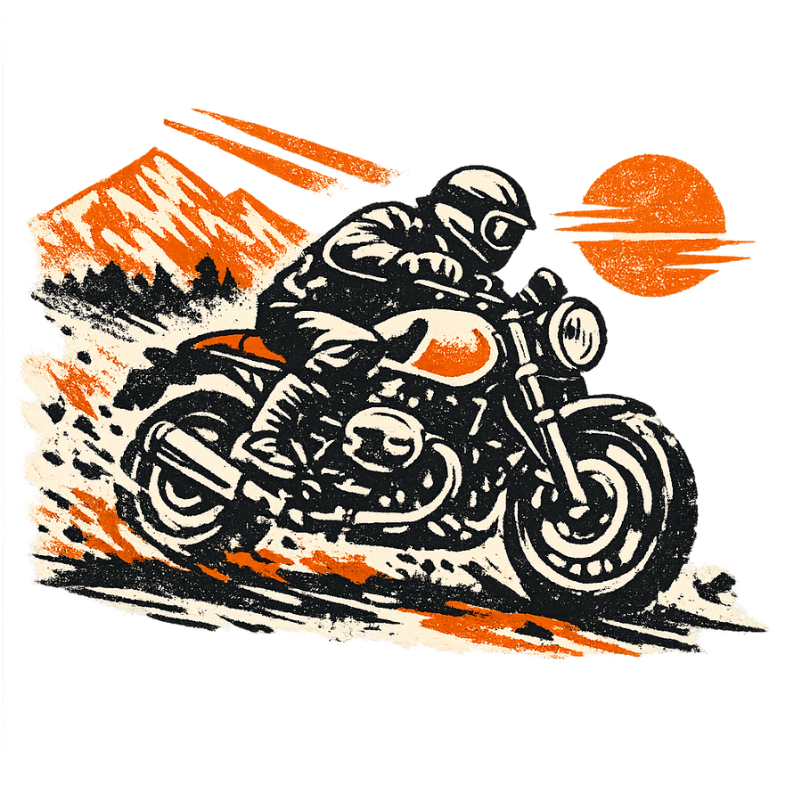 Bmw r ninet pure [Tasse Schwarz] - Retro Rallye - Einseitig