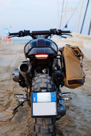 BMW R nineT 1200 Urban G/S (hoher Auspuff) [2017-2023] - Scram Seitentasche in Canvas 22L-30L + Hilfsrahmen der NineT-Serie