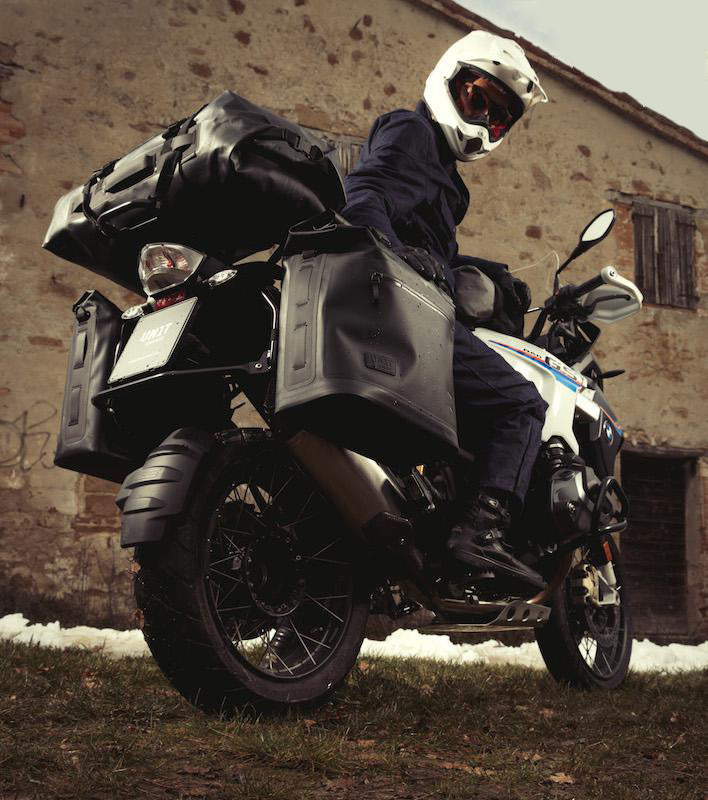 BMW F 900 GS [2023-] - Khali Seitentasche aus TPU 35L - 45L + Aluminiumplatte auf der Schalldämpferseite