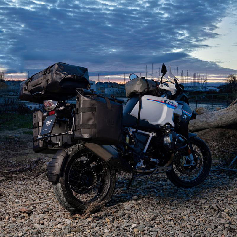 BMW R 1150 GS [1999-2004] - Aluminium-Taschenhalter mit verstellbarer Khali-Vorderseite in Hypalon