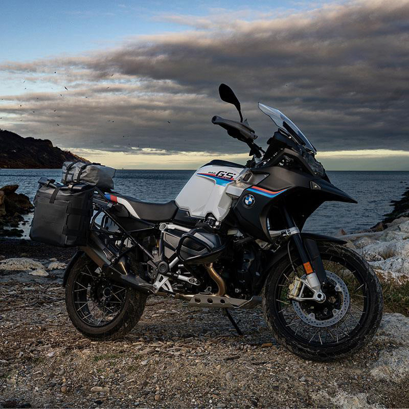 BMW R 1200 GS LC Rad [2013-2019] - Paar Aluminiumplatten mit vorderen Schnellkupplungen aus Hypalon und Schlössern