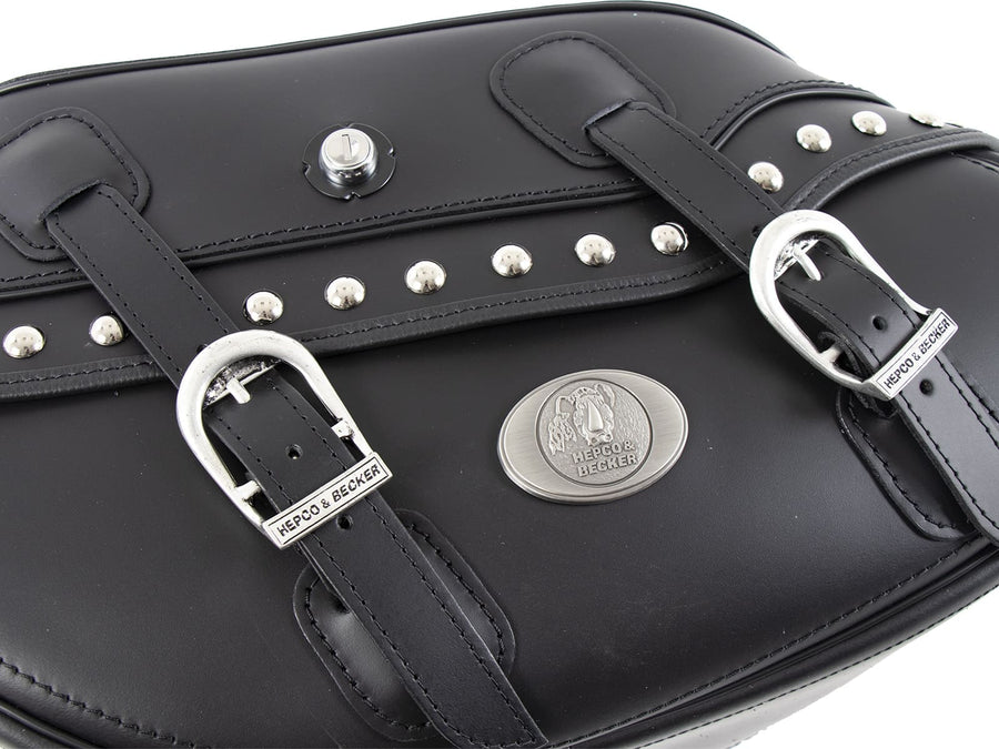 Sacoche moto [Hepco & Becker] - Cuir Buffalo Big Custom gauche – C-Bow