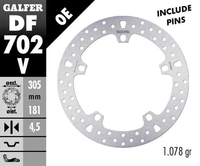 Bmw R 1200 C ABS (0424) [2001-2003, 2005] - Disque de frein fixe rond – photo 2