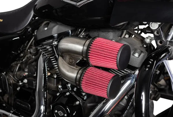 Harley-Davidson FLRT 1868 Freewheeler 114 [2025] - Tuned Induction Luftfilterkit – Oberfläche: Silber – Bild 9