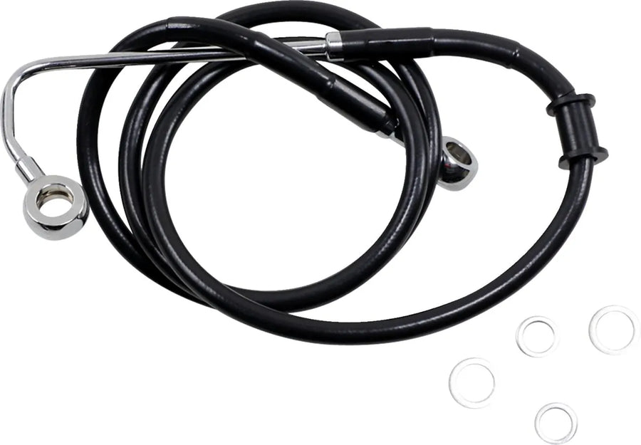 harley davidson flstc [DRAG SPECIALTIES] - Conduite de frein rallongée en acier inoxydable