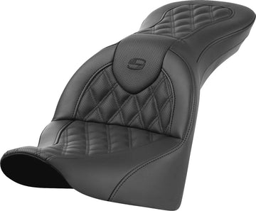 harley davidson flde [SADDLEMEN] – Roadsofa™ bench with lattice stitch