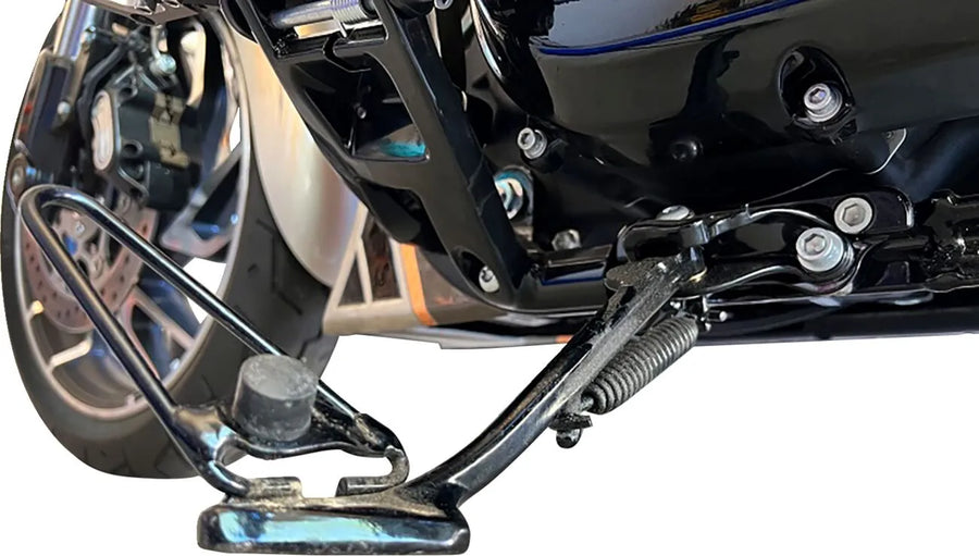 harley davidson flfb [PAUL YAFFE BAGGER NATION] – support latéral du bloc de montage