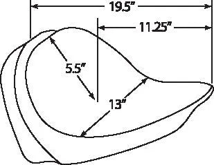 harley davidson flst [DRAG SPECIALTIES] – Solo seat, backrest compatible