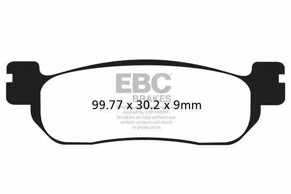 Yamaha TT 600 E [EBC] - "TT" Sport Karbon Fusion brake pads