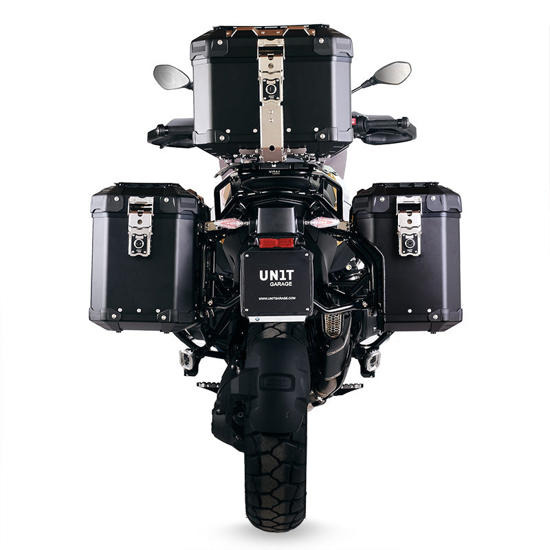 BMW F 850 GS [2018-2024] - Atlas Aluminium-Seitenkoffer-Set 48L + 41L + Atlas und ADV Aluminium-Satteltaschenrahmen