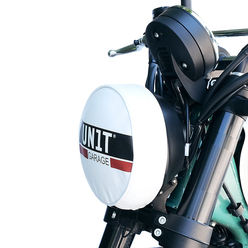 BMW R 12 [2024-2026] - Scheinwerferabdeckung aus Leder mit Logo