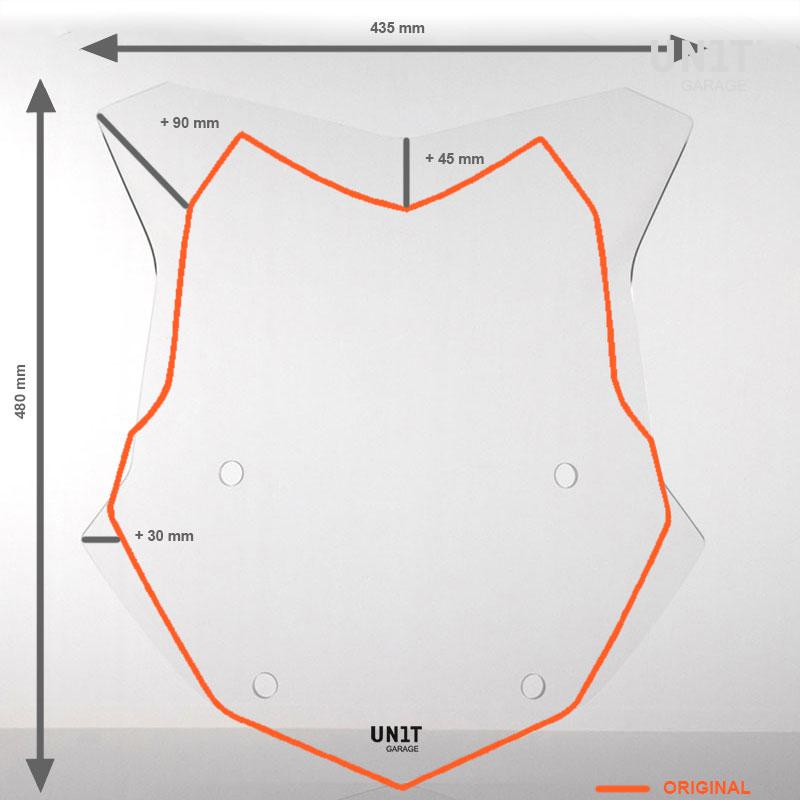 BMW R 1250 GS LC Rad [2019-2023] - Windschutzscheibe Größe M