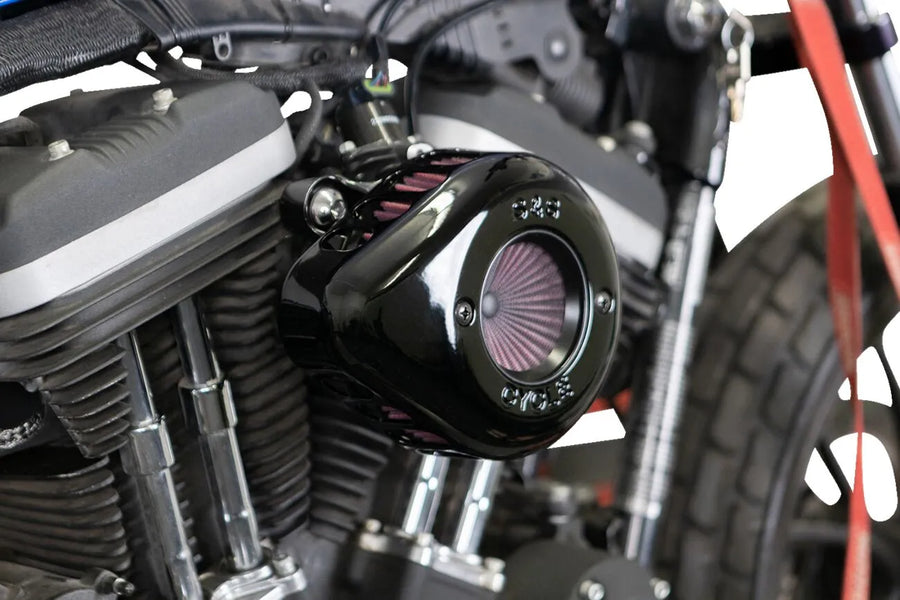 Harley-Davidson Xl 1200 Xs Forty Eight Special [2020] - Air Stinger Stealth Luftfiltersatz – Oberfläche: Schwarz – Bild 5