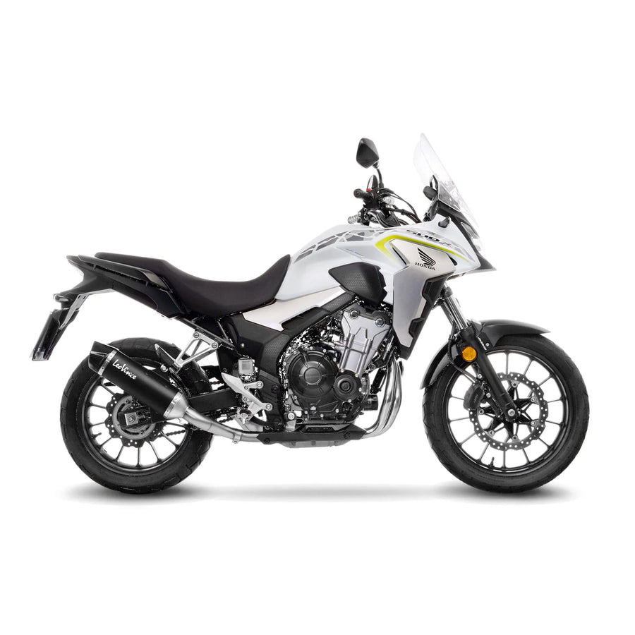 honda cb 500 [LEOVINCE] – Nero rear silencer - stainless steel