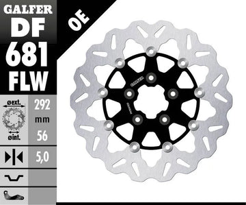 Harley-Davidson FXDBP 1690 Dyna Street Bob Factory Custom [2013, 2015-2016, 2016] - brake disc - picture 2