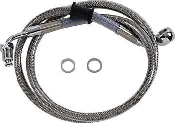 harley davidson flde [DRAG SPECIALTIES] - Extended stainless steel brake line