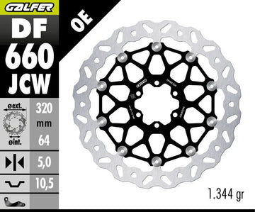 Voxan CAFE RACER 1000 [1999] - DISQUE DE FREIN FLOATECH WAVE – photo 2