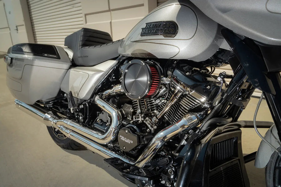Harley-Davidson FXST 1584 Softail Standard [2008-2011] - BA air filter kit - Finish: Black, Red - Image 2