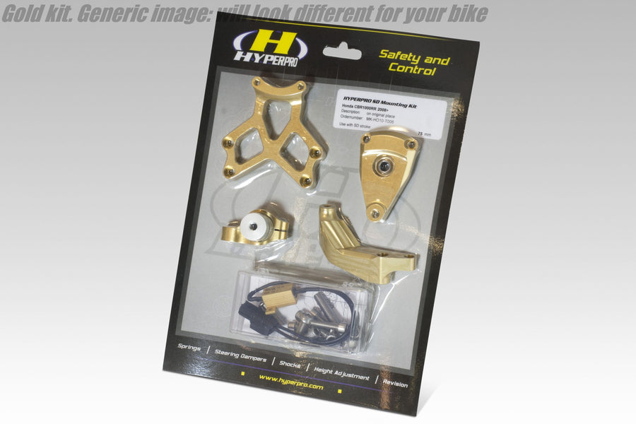 Yamaha YZF 1000 R1 [HYPERPRO] – Lenkungsdämpfer-Montagesatz, Gold (MK-YA10-O002)