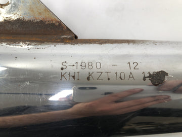 Kawasaki Z 1100 KZT10A [1984] - exhaust silencer rash rash chrome on the right - 0