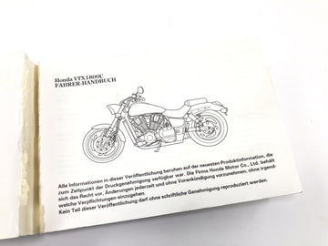Honda VTX 1800 SC46 [2004] - Driver's manual Operating instructions Owner's Manual only in German - 0