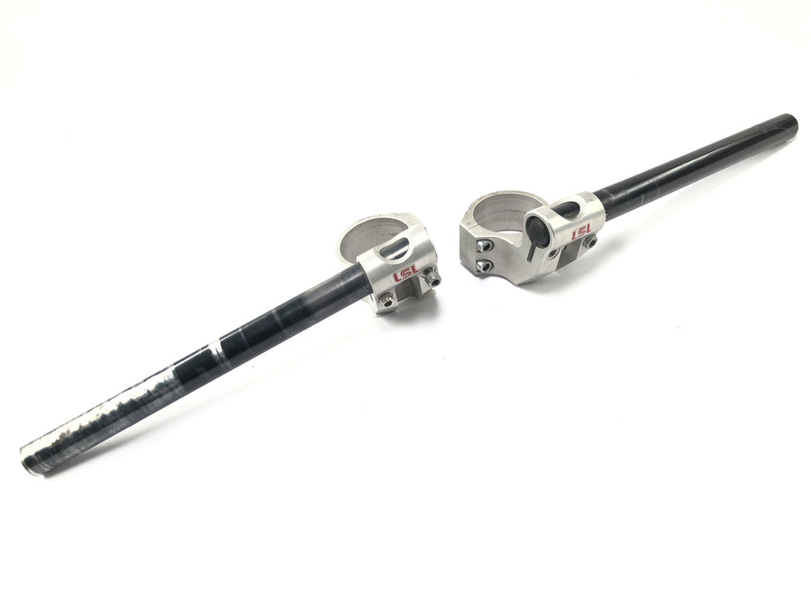 Aprilia SL 1000 FALCO PA [2000] - Fum de guidon sur le clip gauche et droit - Polonais en aluminium argent