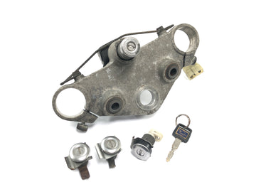 Honda ST 1100 SC26 Pan European [1990] - Kit de serrures avec serrure de contact de pont de fourche supérieur