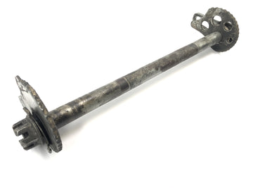 Yamaha XT 600 Z Ténéré 1vj [1986] - rear wheel axle of the lip axle axis with the back with chain tensioner - 0