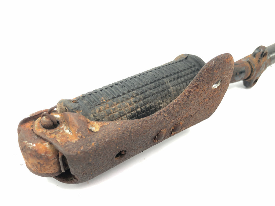 DKW NZ 250 [1938] - système de repose-pieds, repose-pieds avant, repose-pieds conducteur