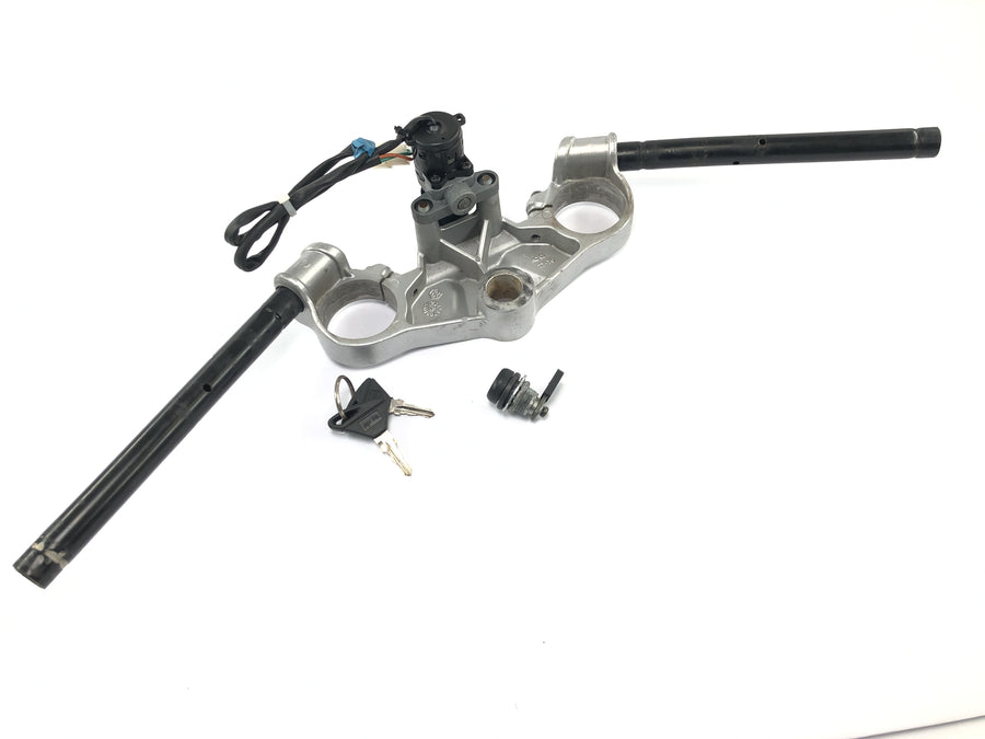 Aprilia RS 125 TW [2017] - pont de fourche supérieur avec serrure de contact au guidon et serrure de selle