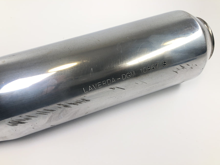 Laverda 1000 [1978] - Exhaust silencer rear silencer muffler chrome left