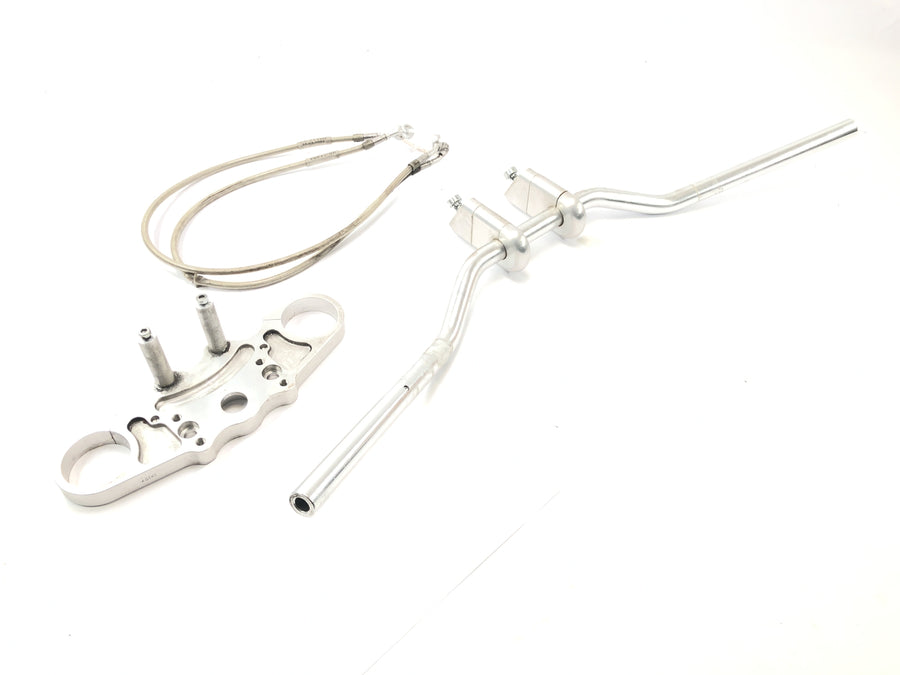 Kawasaki ZX 12 R ZXT20A [2001] - Superbike conversion set Spiegler fork bridge accessory handlebar with ABE