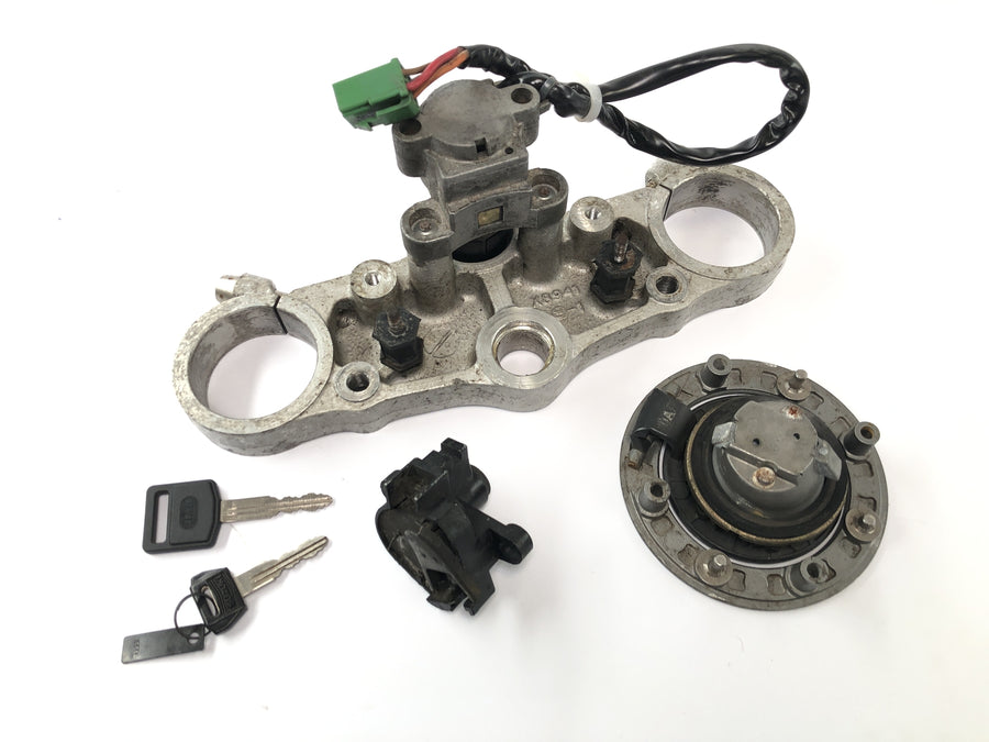 Suzuki GSX-R 1100 W GU75 C [1994] - Jeu de serrures pour pont de fourche, serrure de réservoir supérieure, serrure de selle