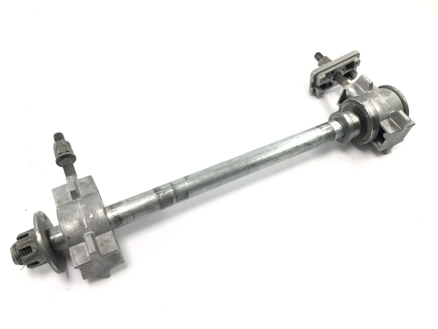 Yamaha XTZ 750 3LD [1989] - Rear wheel axle axle wheel axle with chain tensioners