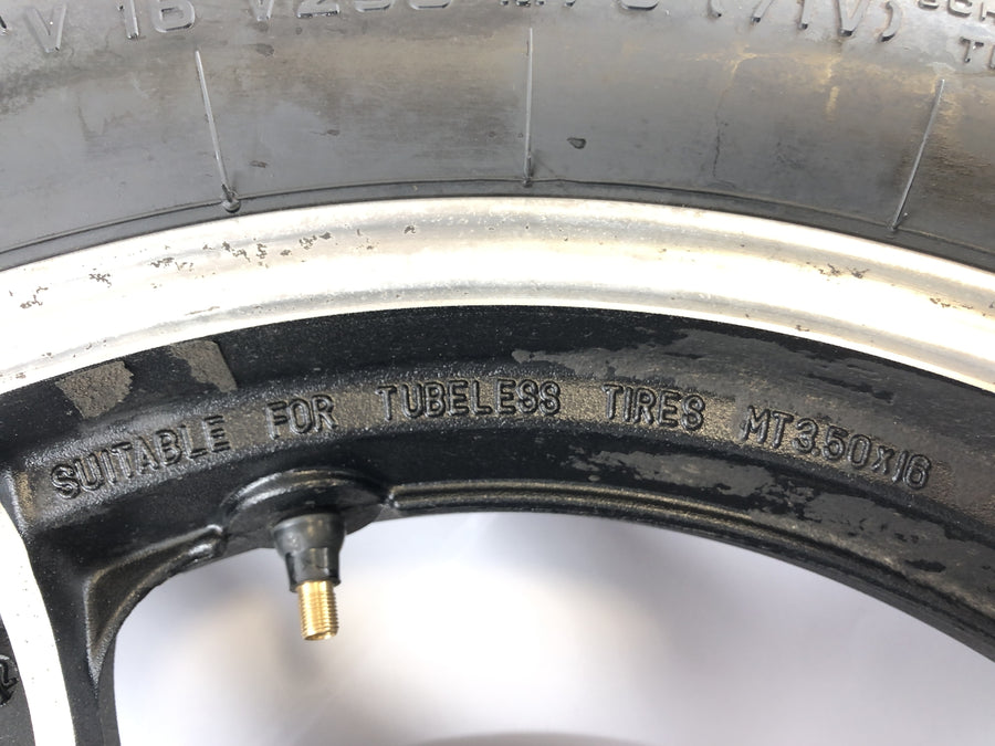 Yamaha FJ 1100 47E [1985] - Rim de roue arrière avec disque de frein et roue de chaîne