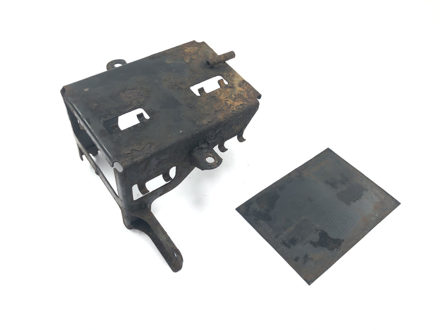 BMW R 100 GS 247E [1991] - Battery box holder battery holder carrier retaining plate