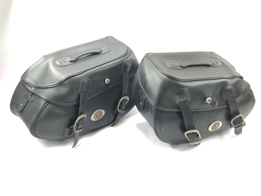 Honda VTX 1800 SC46 [2004] - Paire de valises latérales sacoche de selle en cuir avec clé