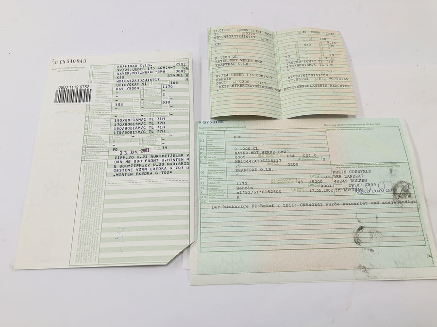 BMW R 1200 CL K30 [2003] - frame with papers