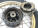 Yamaha XT 500 1U6 [1981] - Hinterrad Felge Gold Speichenrad 1.85 x 18" mit Trommelbremse-6