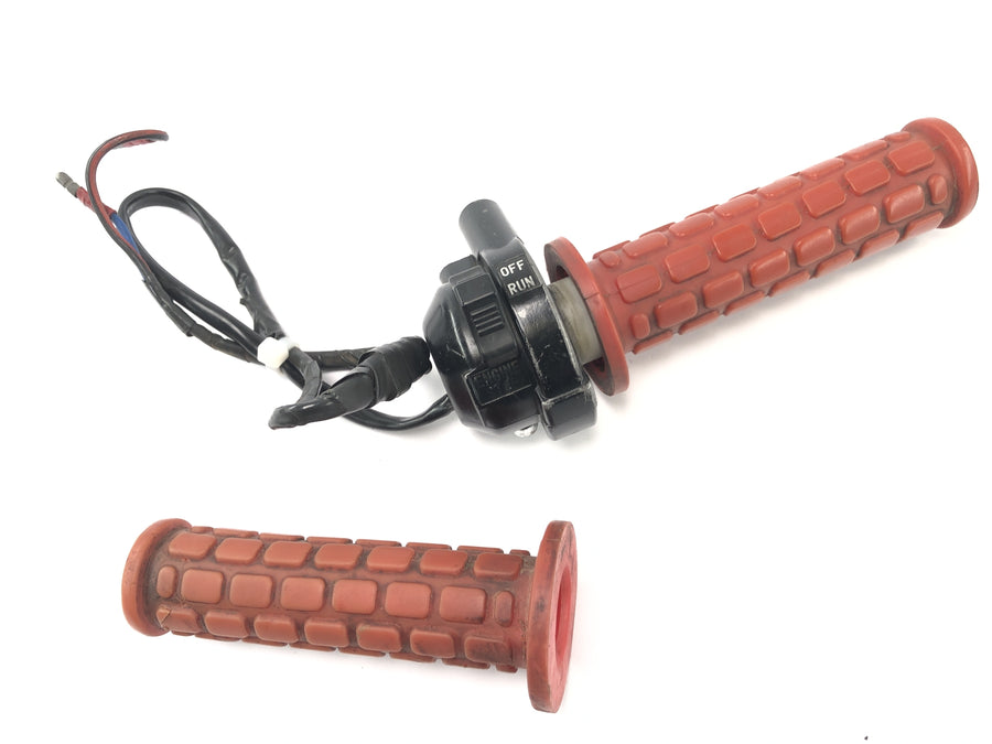 Yamaha XT 600 43F [1985] - handlebar fitting right handlebar switch gas handle with grip rubber